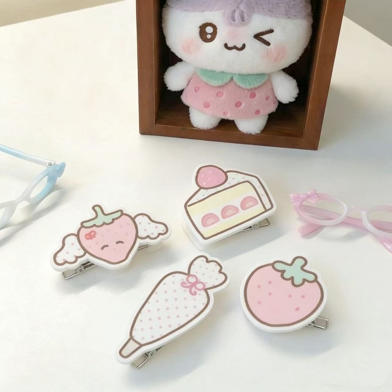 INS Strawberry Cake Hair Clip  - огляд і ціна Jewelry Making For Kids