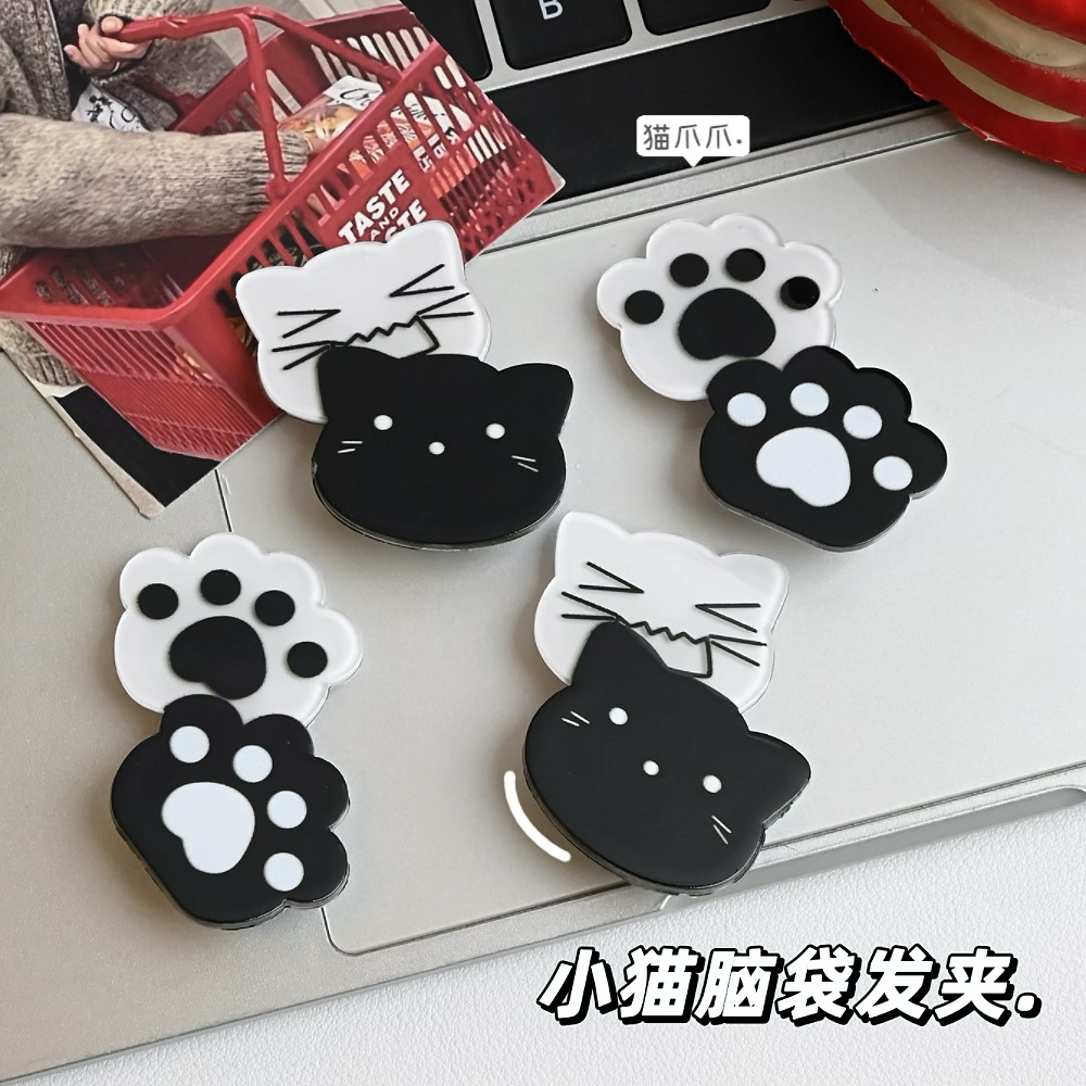 Kawaii Y2K Cat Hair Pins Black - огляд і ціна Jewelry Making For Kids