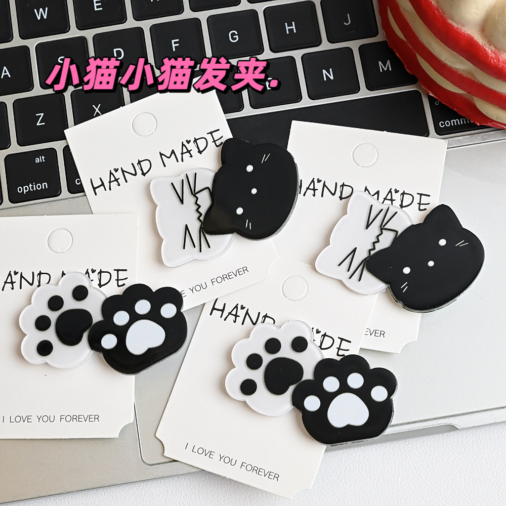 Kawaii Y2K Cat Hair Pins Black - огляд і ціна Jewelry Making For Kids